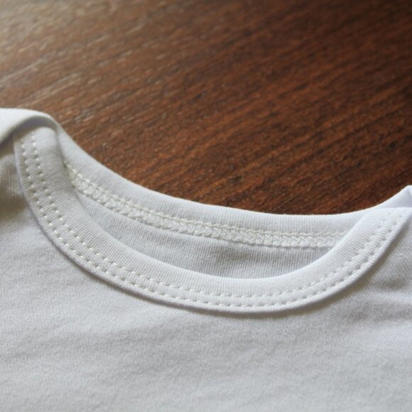 Onesie Disney Ariel Little Mermaid baby girl long sleeve 100% cotton white new - Picture 10 of 13